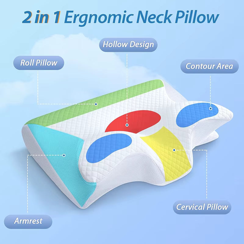 Almohada Ortopédica Cervical 2 em 1 -